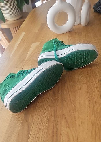 Yeşil Platformku converse model Spor Ayakkabı - Görsel 6