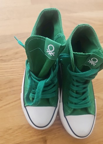 Yeşil Platformku converse model Spor Ayakkabı - Görsel 5