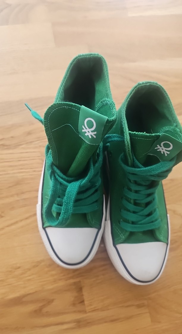 Yeşil Platformku converse model Spor Ayakkabı - Görsel 5