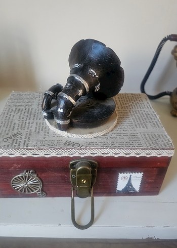 NOSTALJİK RETRO TARZI ANTİKA GÖRÜNÜMLÜ OBJELER - Görsel 7