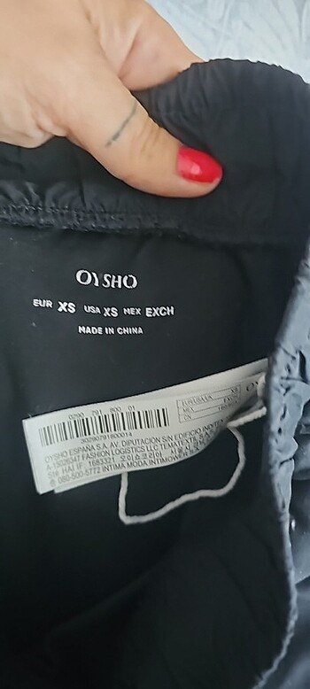 34 Beden OYSHO SİYAH KARGO jogger Pantalon