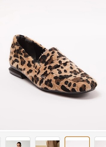 38 Beden LEOPAR LOAFER AYAKKABI