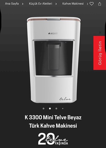Arçelik Arçelik Beyaz Kahve Makinesi