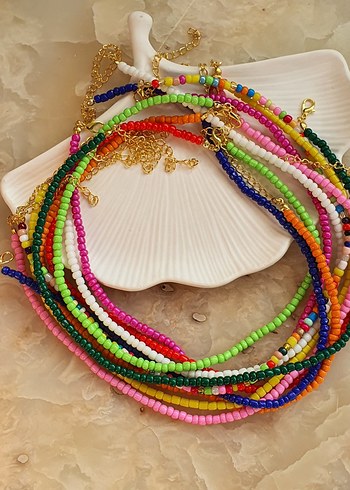 Renkli Boncuklu Uzun Bohem Kadın Kolyesi - Görsel 2