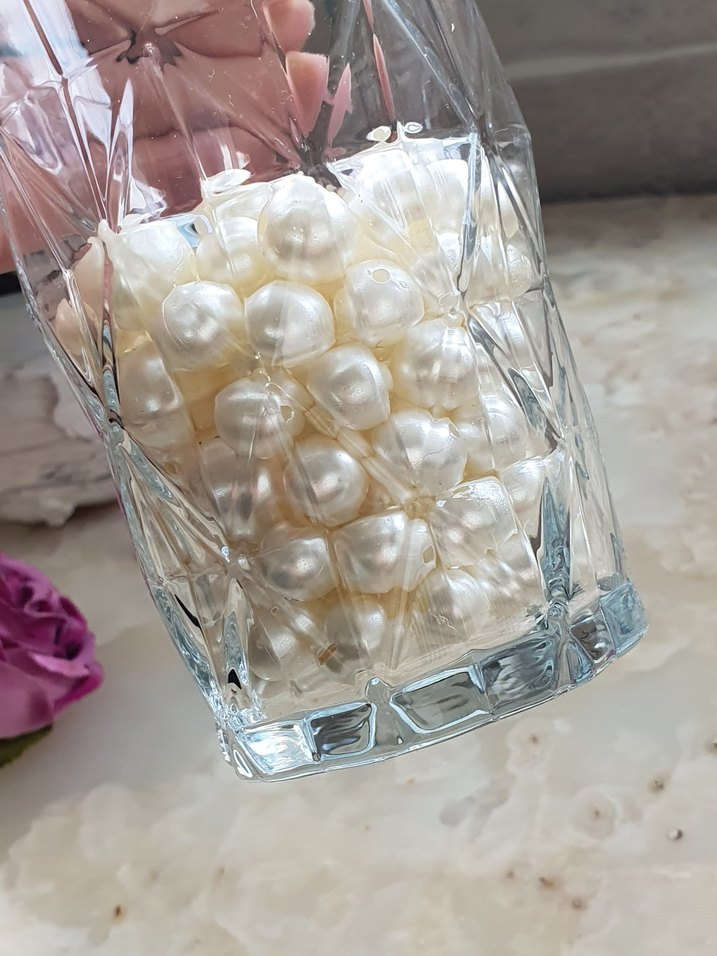 Beyaz İnci 100 adet ( dekoratif ) - Görsel 3