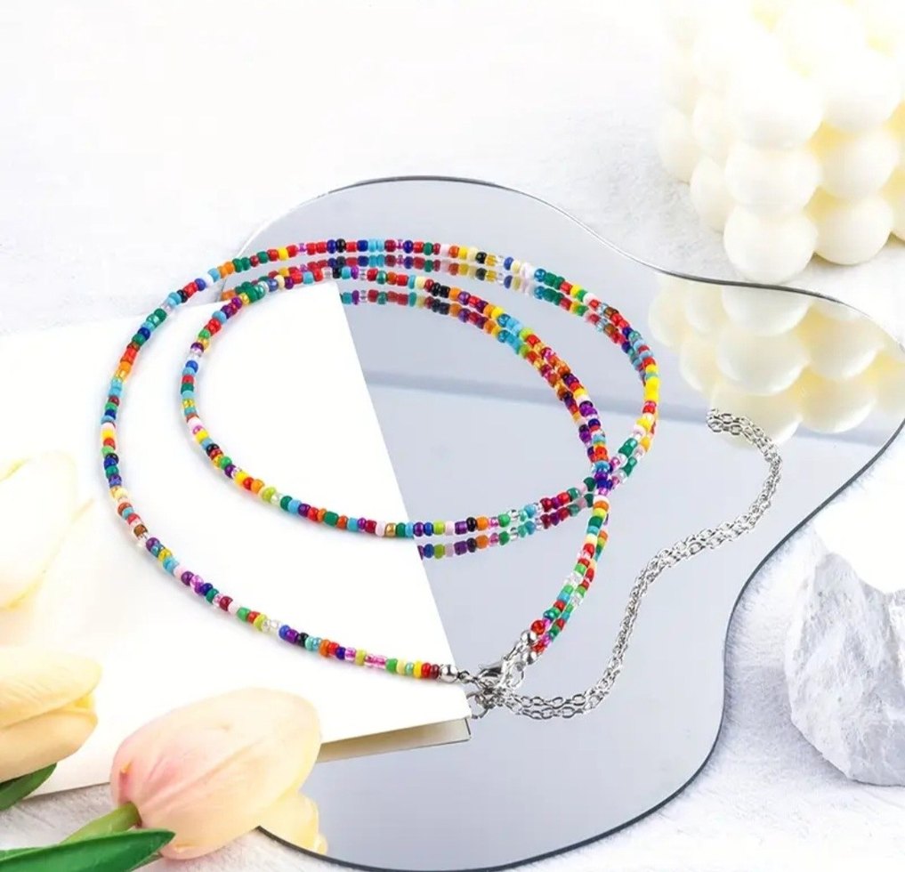 Renkli Boncuklu Kadın Bel Zinciri - Görsel 2