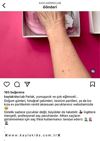  Beden pembe Renk Profesyonel saç peruğu