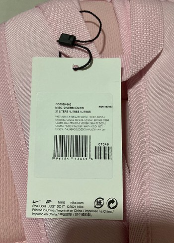Beden Pembe Fermuarlı Kadın Sırt Çantası
