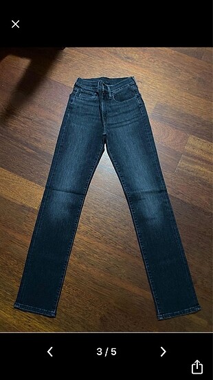 27 Beden Levis 724 Regular Antrasit Jean