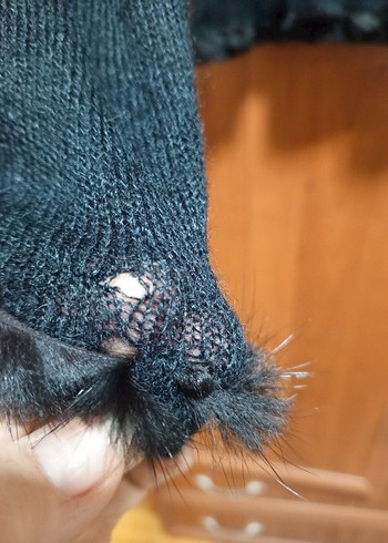 Siyah Uzun Kollu Kazak - Görsel 4