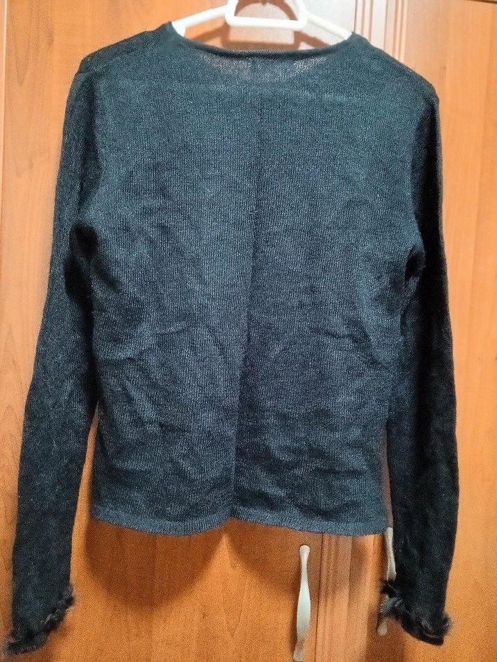 Siyah Uzun Kollu Kazak - Görsel 5