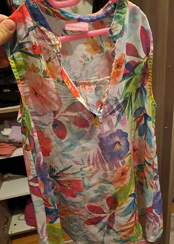 Düğmeli Siyah Gömlek Yaka Kolsuz Hamile Bluz - Görsel 3