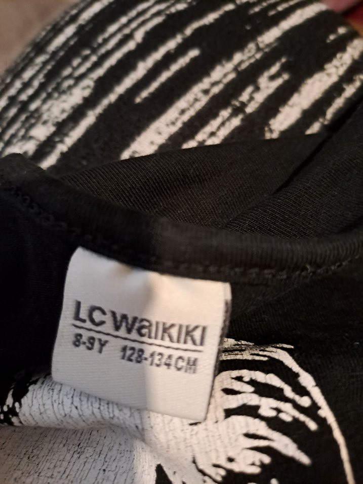 Uzun Kollu Siyah Baskılı Kadın Tişört - Görsel 2