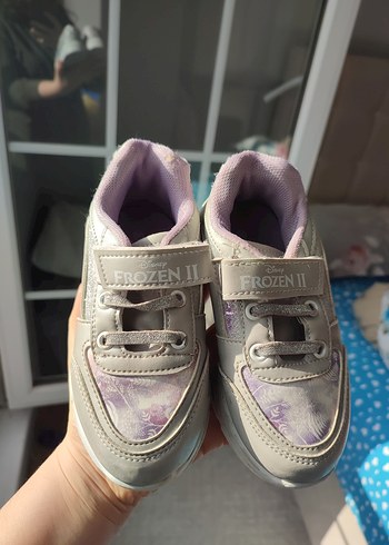 Mor Frozen II Kız Çocuk Spor Ayakkabı - Görsel 3