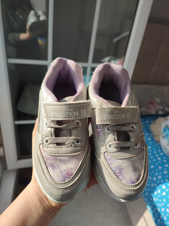 Mor Frozen II Kız Çocuk Spor Ayakkabı - Görsel 3