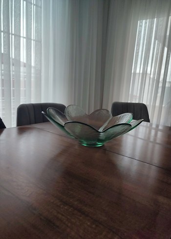 Koyu Yeşil Çağdaş Cam Kase - Görsel 3