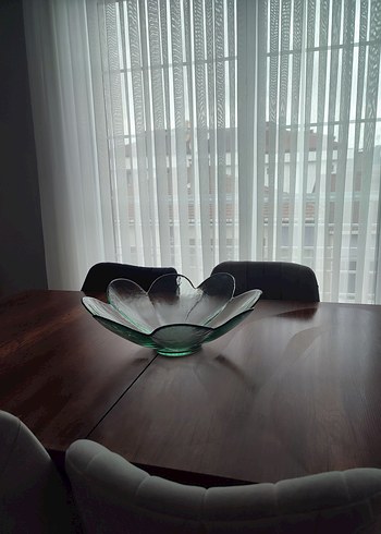 Koyu Yeşil Çağdaş Cam Kase - Görsel 7