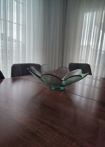 Koyu Yeşil Çağdaş Cam Kase - Görsel 4