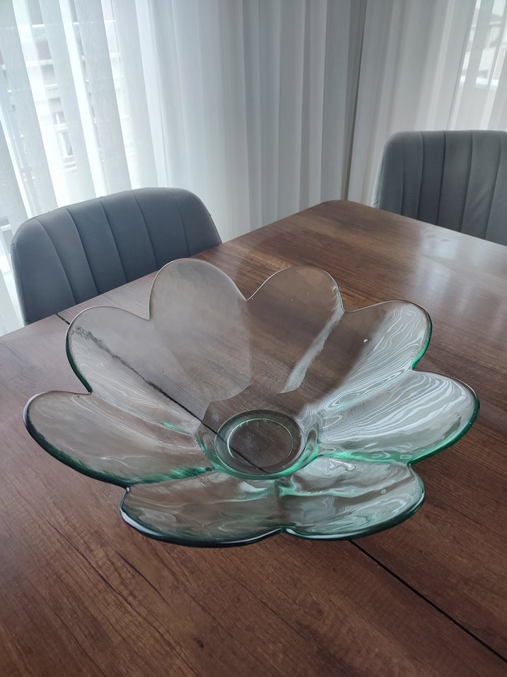 Koyu Yeşil Çağdaş Cam Kase - Görsel 2