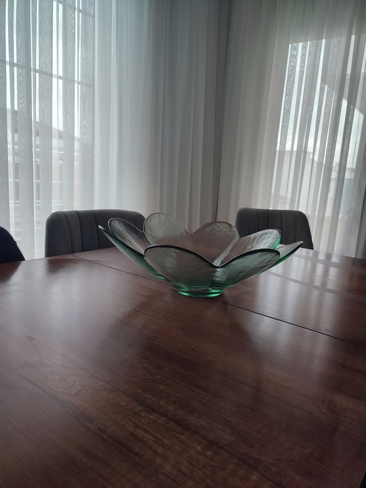 Koyu Yeşil Çağdaş Cam Kase - Görsel 4