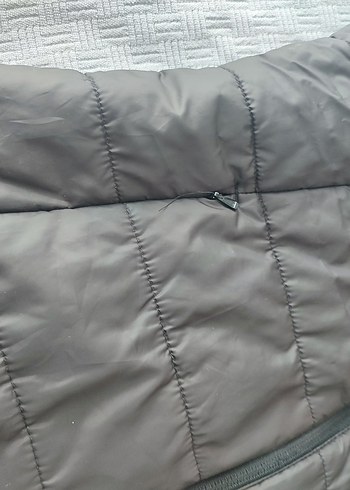 Kadın Gri Fermuarlı Kolsuz Yelek - Görsel 2