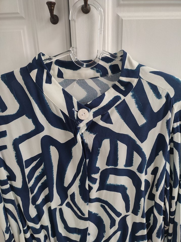 Mavi Gri Uzun Kollu gömlek - Görsel 2