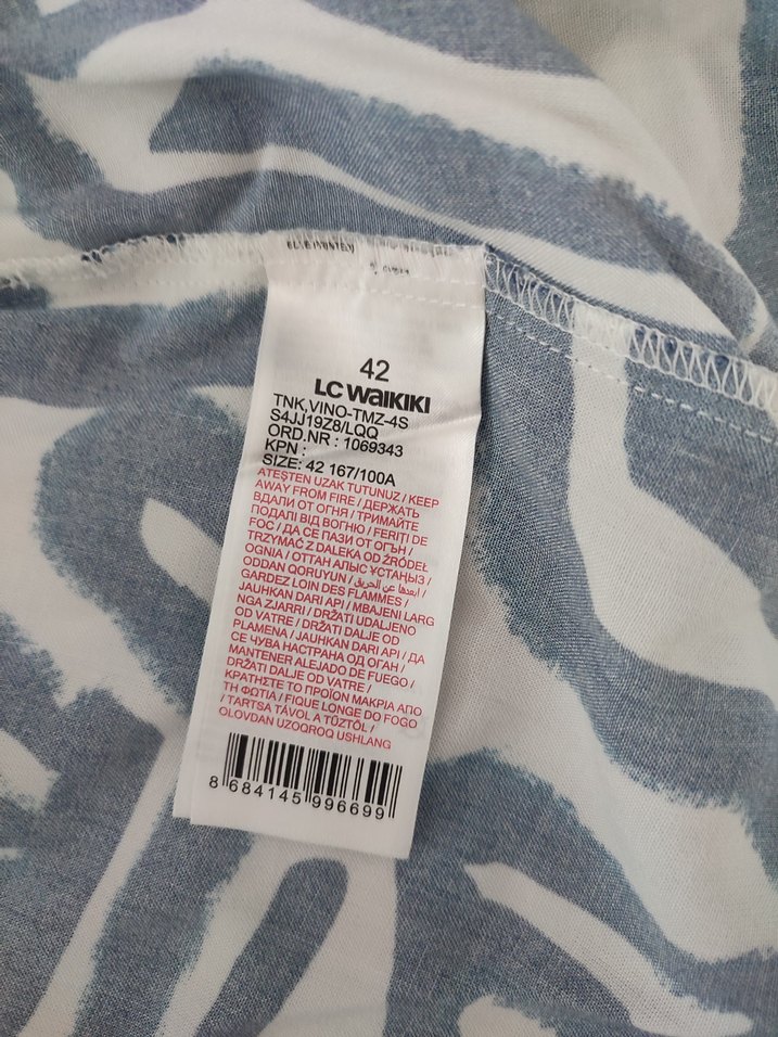 Mavi Gri Uzun Kollu gömlek - Görsel 4