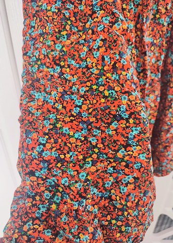 Renkli Bohem Midi Elbise - Görsel 2