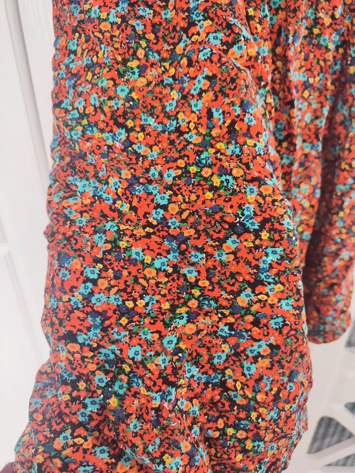 Renkli Bohem Midi Elbise - Görsel 2