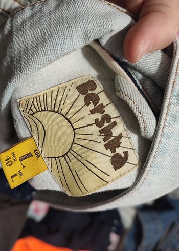 Düğmeli Beyaz Denim Kadın Ceket - Görsel 3