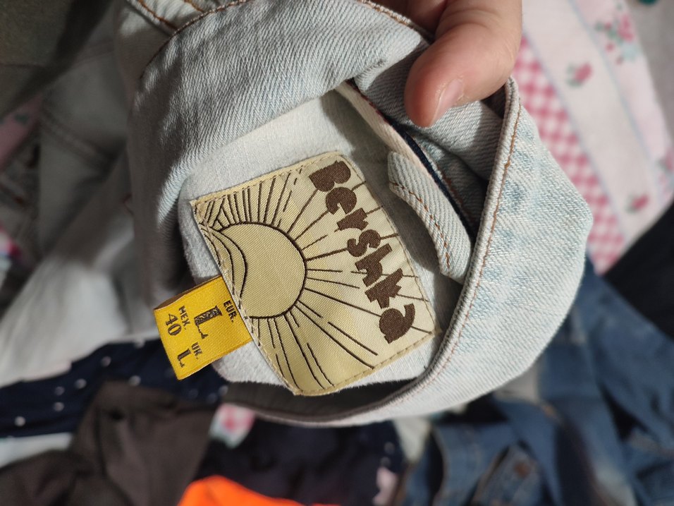 Düğmeli Beyaz Denim Kadın Ceket - Görsel 3