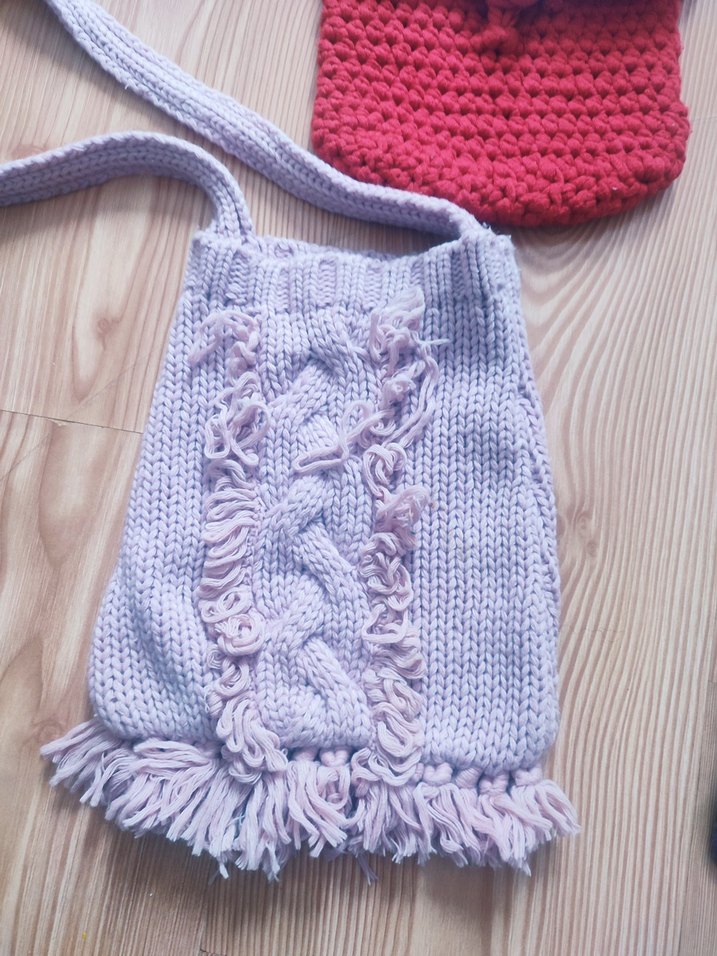 Renkli Nakışlı Örgü Bohem Kız Çantaları - Görsel 2