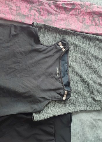 Gri Straplez Midi Spor Elbise - Görsel 5