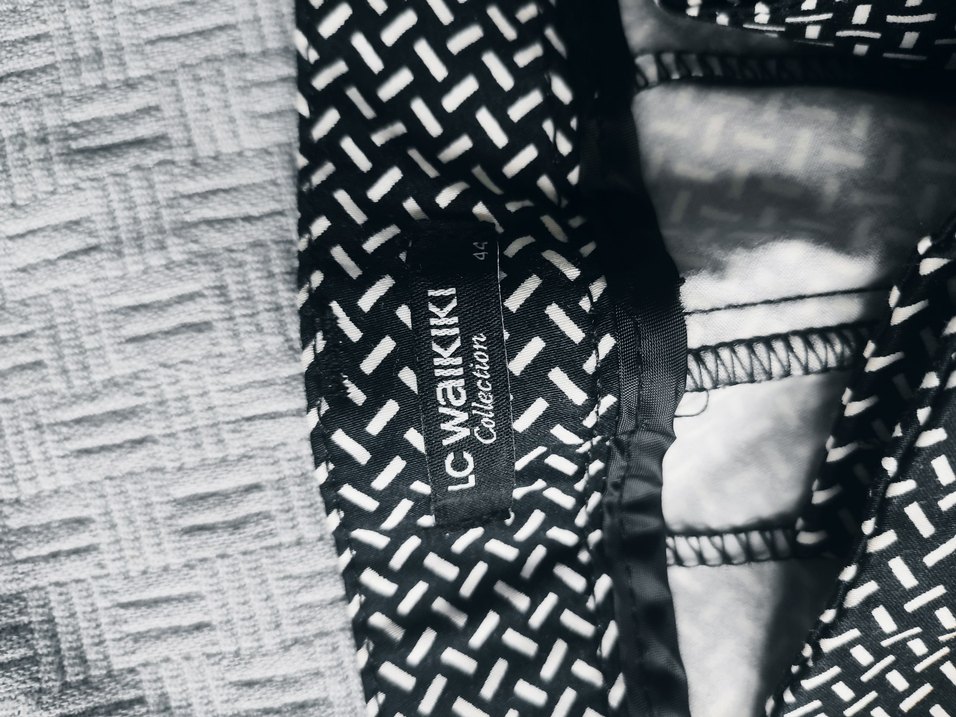 Gri Pilili Kadın Kumaş Pantolon - Görsel 2