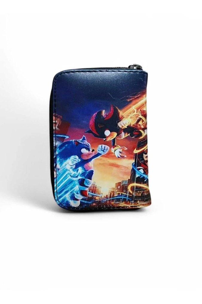 SonicShadow Baskılı Fermuarlı Çocuk Cüzdanı - Görsel 4