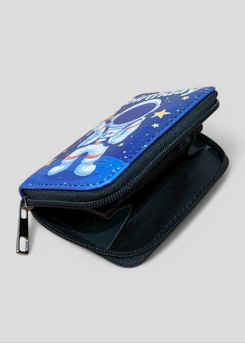 Astronot Baskılı Çocuk Cüzdan - Görsel 2