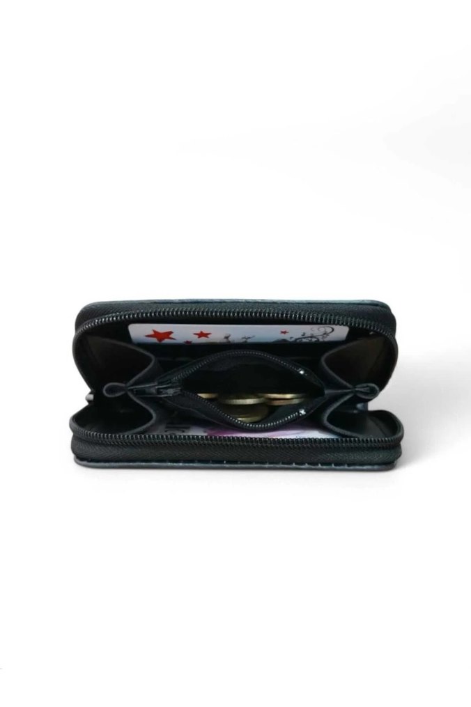 Yılbaşı temalı hello kity baskılı çocuk cüzdan - Görsel 3