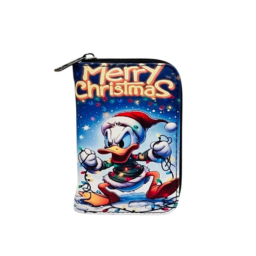 Yılbaşı temalı dufy duck baskılı çocuk cüzdan - Görsel 3