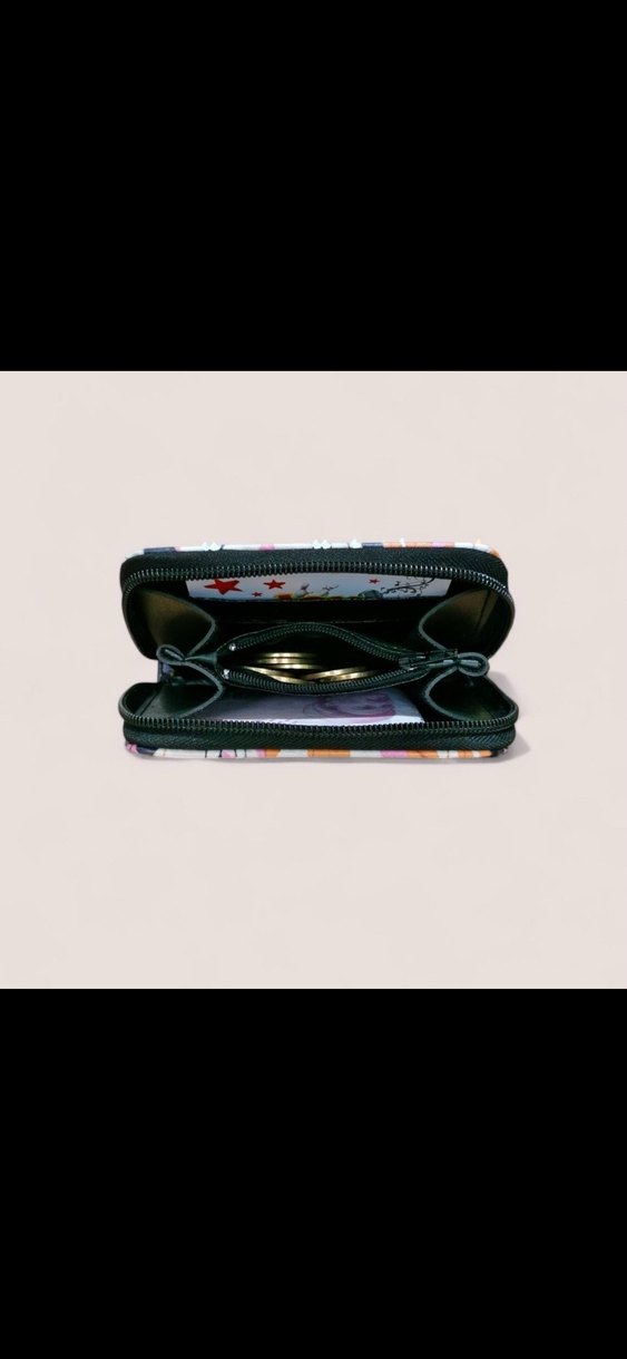 Yılbaşı temalı hello kity baskılı çocuk cüzdanı - Görsel 5