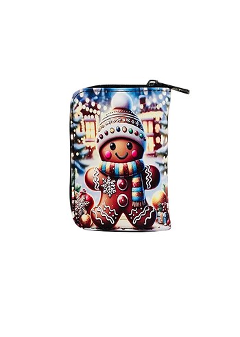 Yılbaşı temalı kurabiye adam baskılı cüzdan - Görsel 4