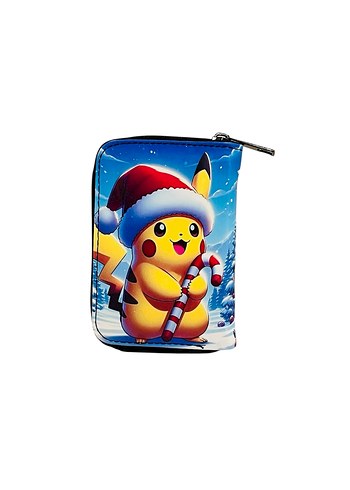 Yılbaşı temalı Pikachu baskılı çocuk cüzdan - Görsel 4