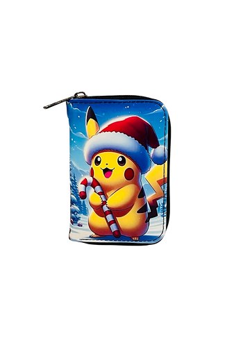 Yılbaşı temalı Pikachu baskılı çocuk cüzdan - Görsel 3