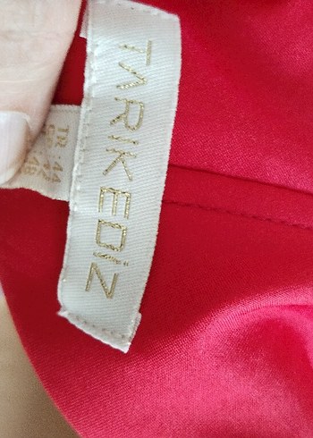 Kırmızı Uzun Abiye Elbise kalitenin adı Tarık Etiz urunu - Görsel 7