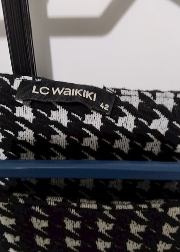 Uzun Kollu Siyah Gri Midi Elbise - Görsel 5