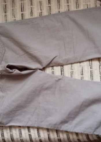 Gri Keten Salaş Çocuk Pantolon - Görsel 2