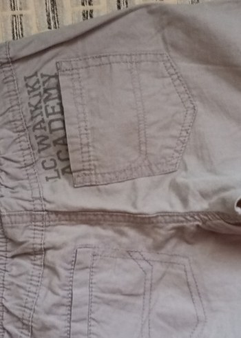 Gri Keten Salaş Çocuk Pantolon - Görsel 3