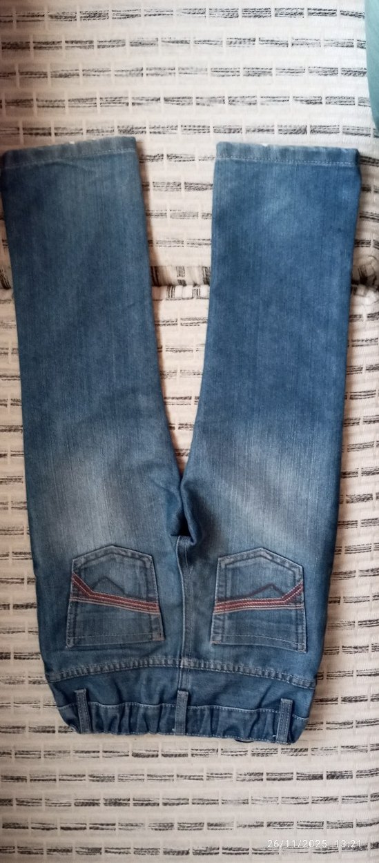 Erkek Çocuk  Mavi Denim Pantolon - Görsel 2