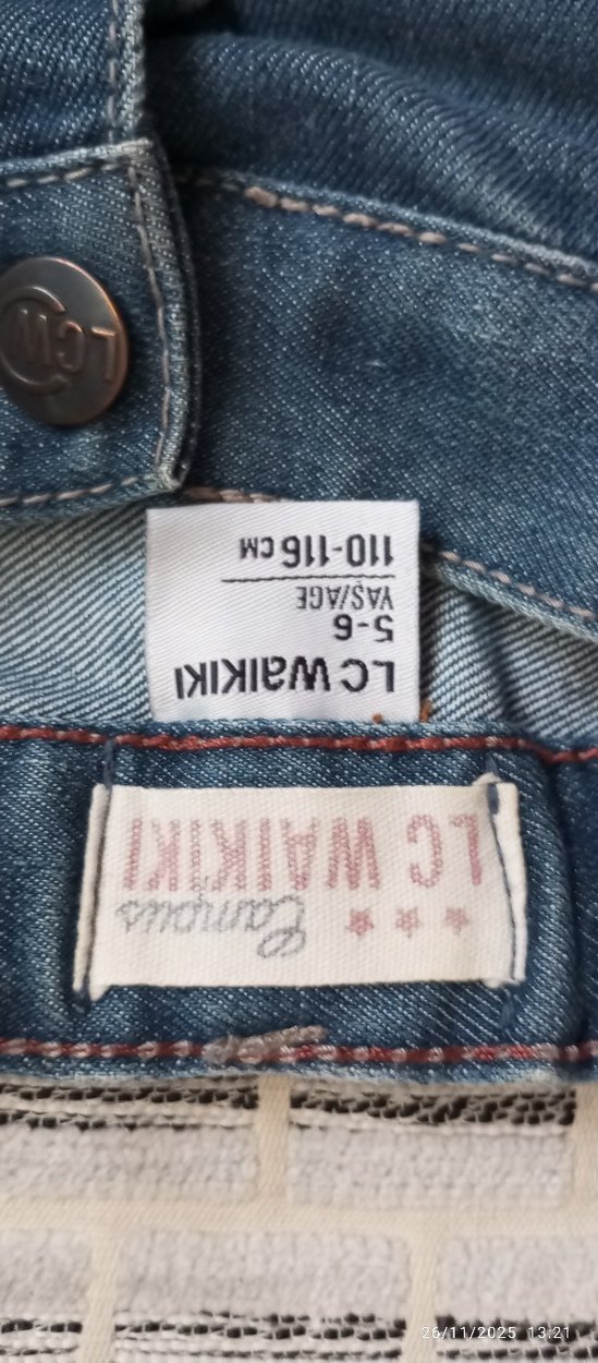 Erkek Çocuk  Mavi Denim Pantolon - Görsel 3