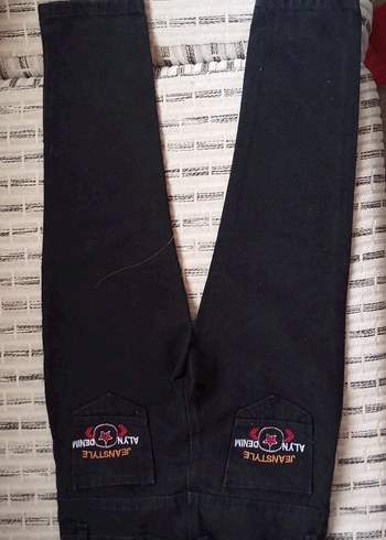 Erkek Çocuk Siyah Elastik Streetwear Pantolon - Görsel 2