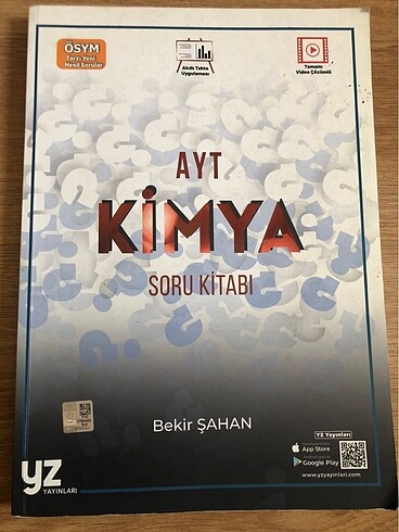 Ayt kimya soru kitabı yz yayınları